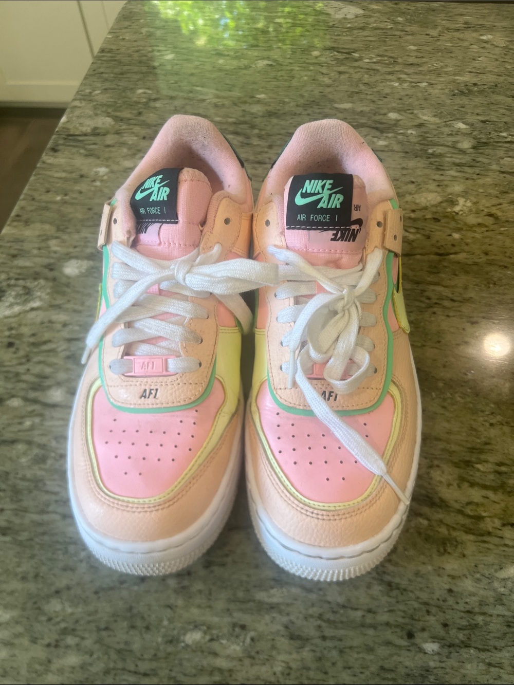 Nike Air Force 1 Shadow "Arctic Punch" Pastel Sneakers size 9